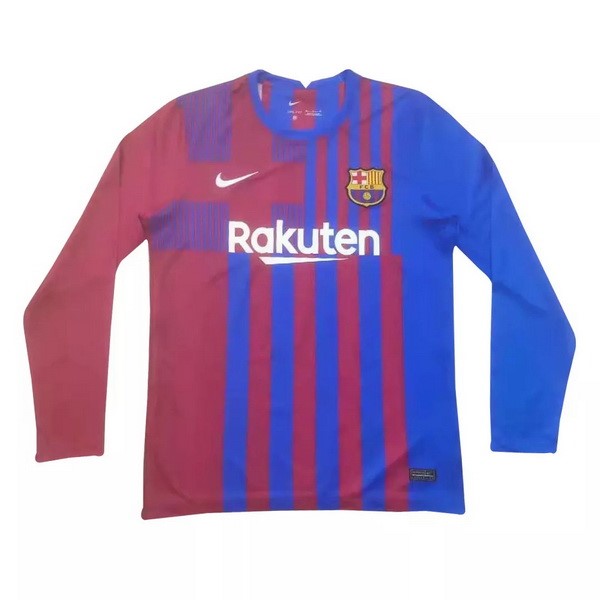 Authentic Camiseta Barcelona 1ª ML 2021-2022 Rojo Azul